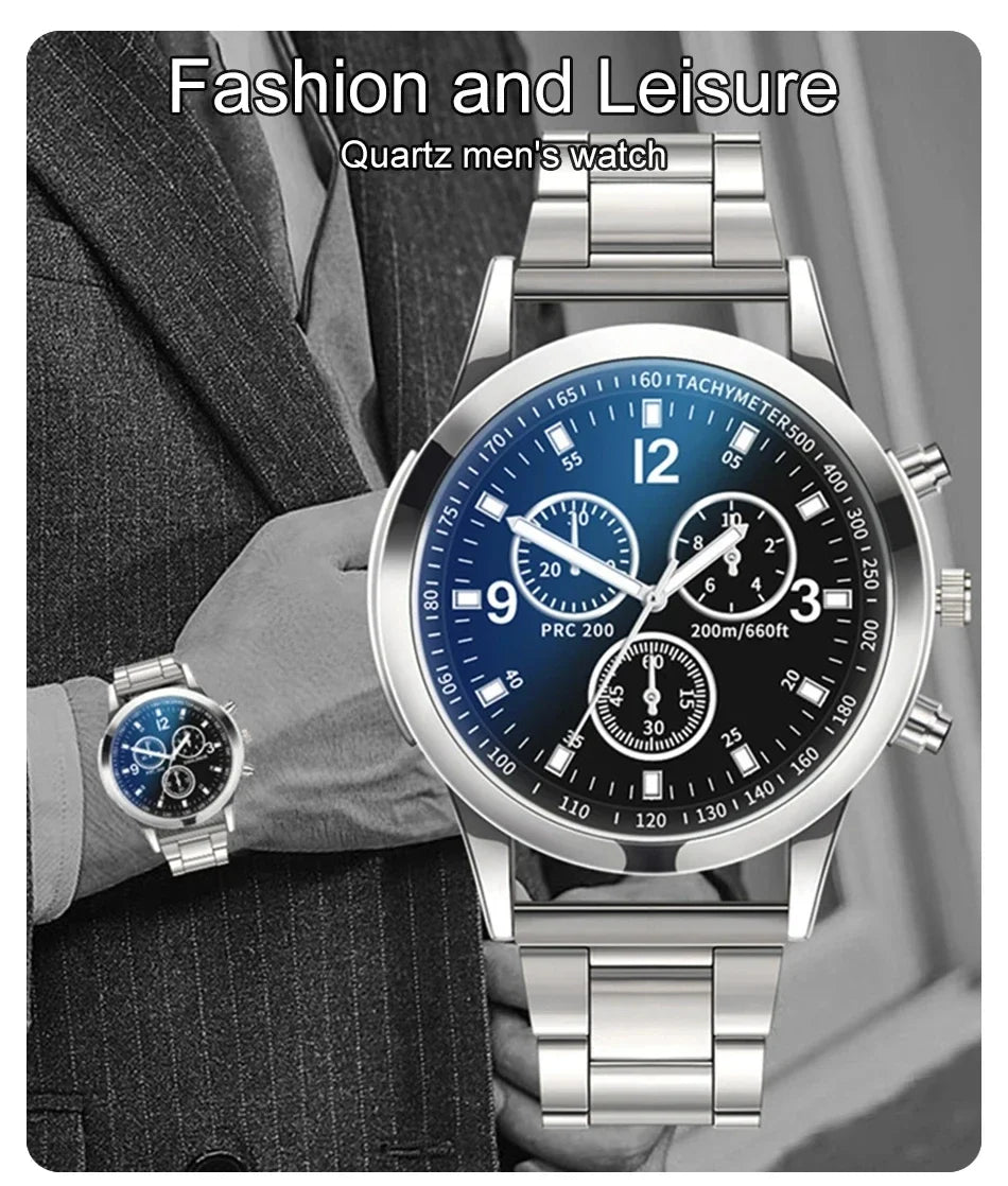 Nuevo reloj de hombre, banda de lujo, reloj redondo, moda, Blu-ray, reloj romano para hombre, relojes para hombre, שעון ספורט, часы мужские наручные