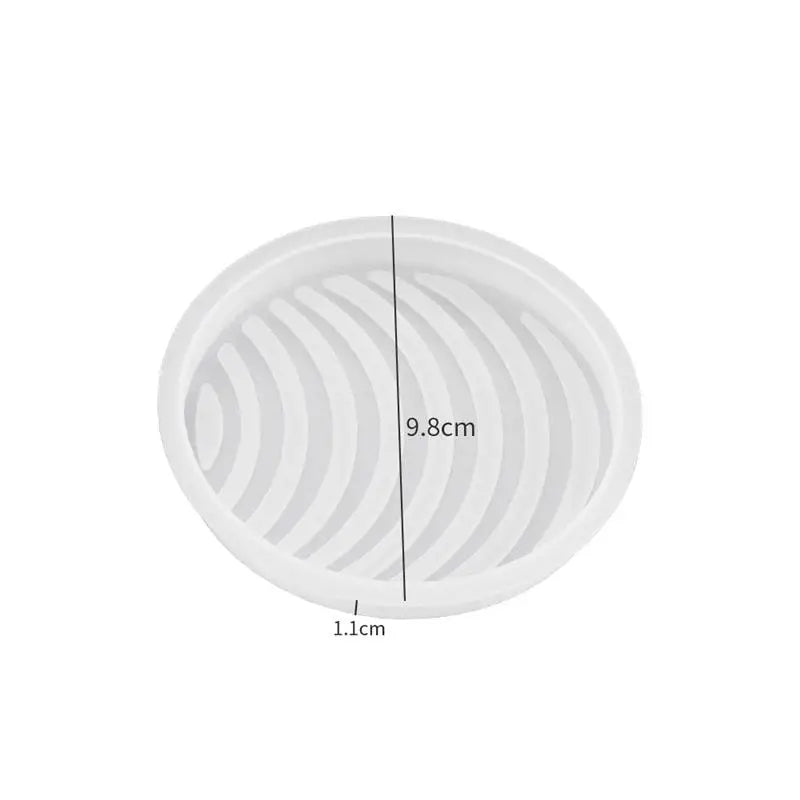 Moules en silicone pour dessous de verre, rayures carrées, pour tasse à thé, plateau, moule en silicone, résine époxy, artisanat fait main, moulage, décoration d'intérieur