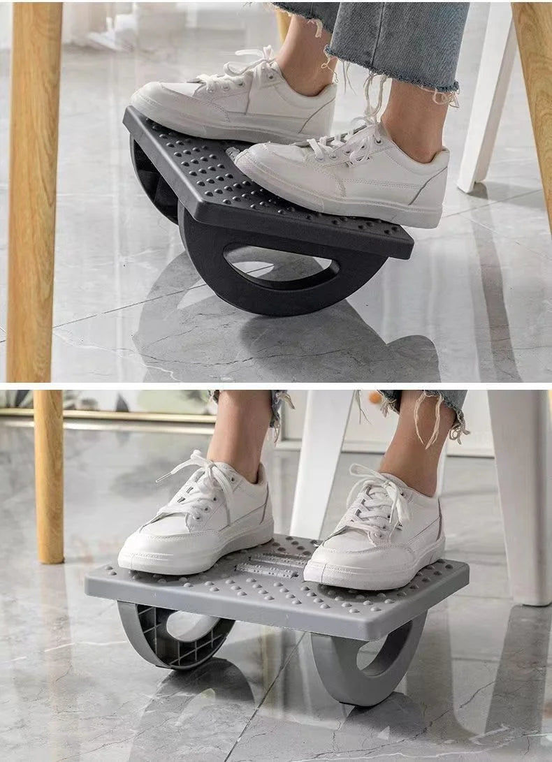 Reposapiés portátil para debajo del escritorio, reposapiés ergonómico con rodillos de masaje para la oficina en casa. Envío rápido.