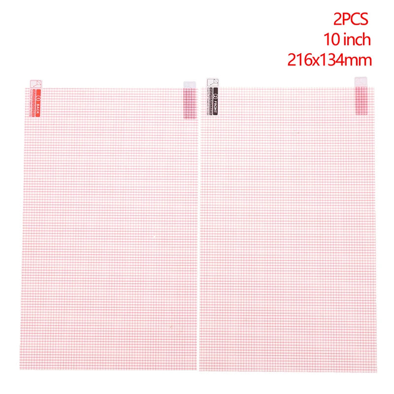 Lot de 2 films de protection d'écran universels pour smartphone, tablette, GPS, 5/6/7/8/9/10 pouces, anti-poussière et anti-rayures