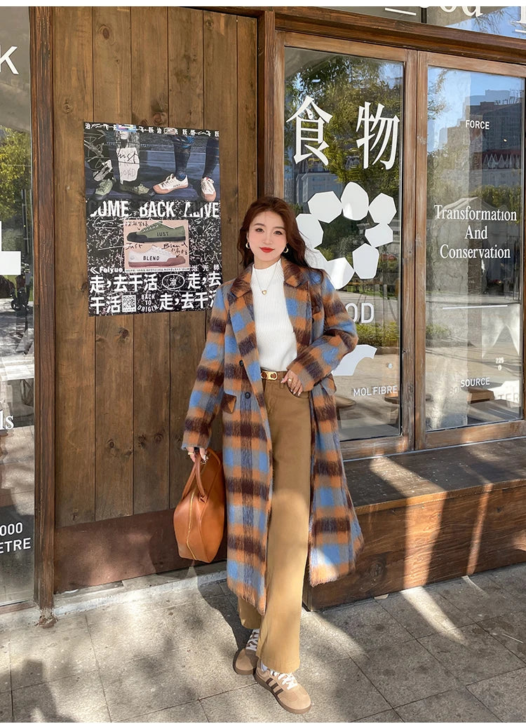 Suéter de otoño invierno para mujer, jerséis, tops de manga larga, ropa, suéter suave de punto delgado, ropa de calle, suéter de cuello alto con botones