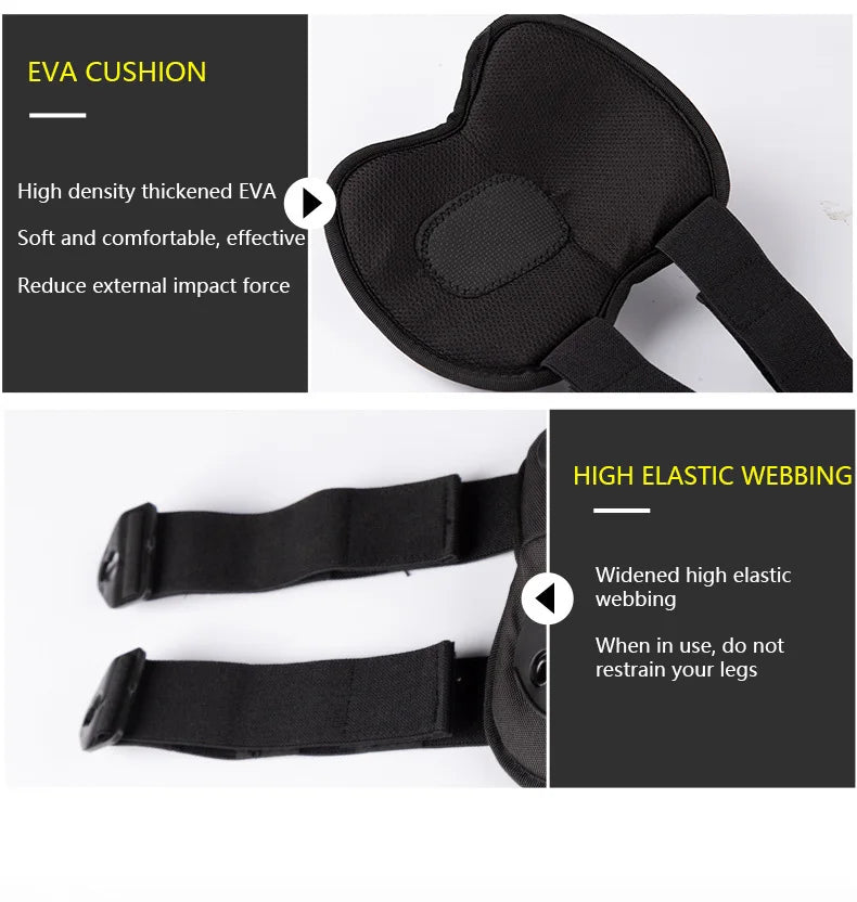 Set de 4 Protectores Tácticos Exteriores Rodilleras Coderas para Ciclismo al Aire Libre Montañismo y Senderismo Protección Deportiva