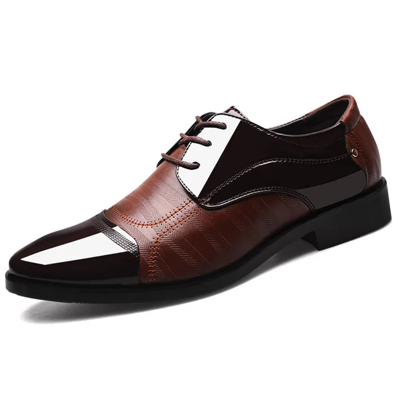 Zapatos Oxford negros clásicos de vestir