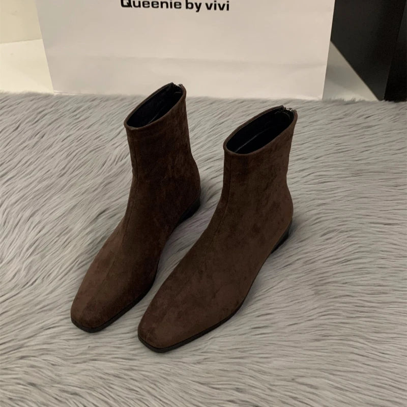 Women's Boots Autumn Luxury Elegant Casual Short Shoes Women's Low Heel Comfortable Short Outdoor Hiking Shoes for Women