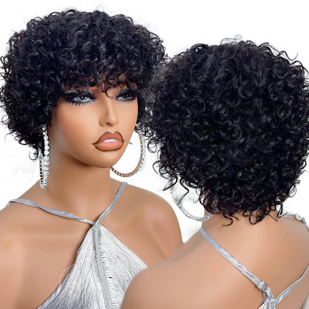 Rose Curly Pixie Wig