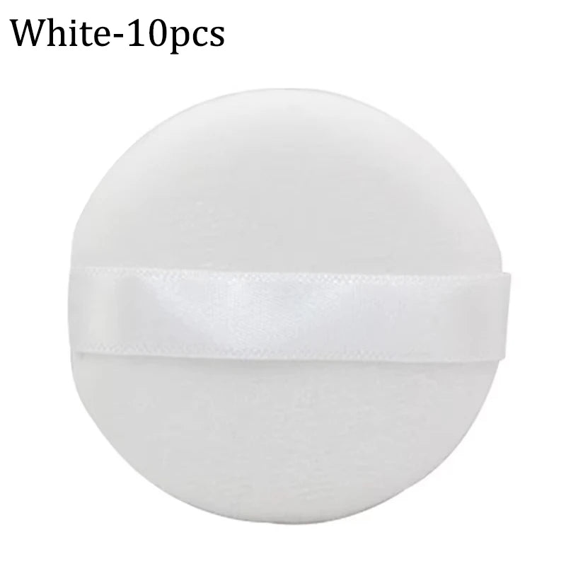 Esponja de Maquillaje de Terciopelo Suave 5/10Pcs Borla Cosmética para Polvo Suelto Esponja de Maquillaje Facial de Doble Cara Corrector Herramientas de Maquillaje Húmedo y Seco