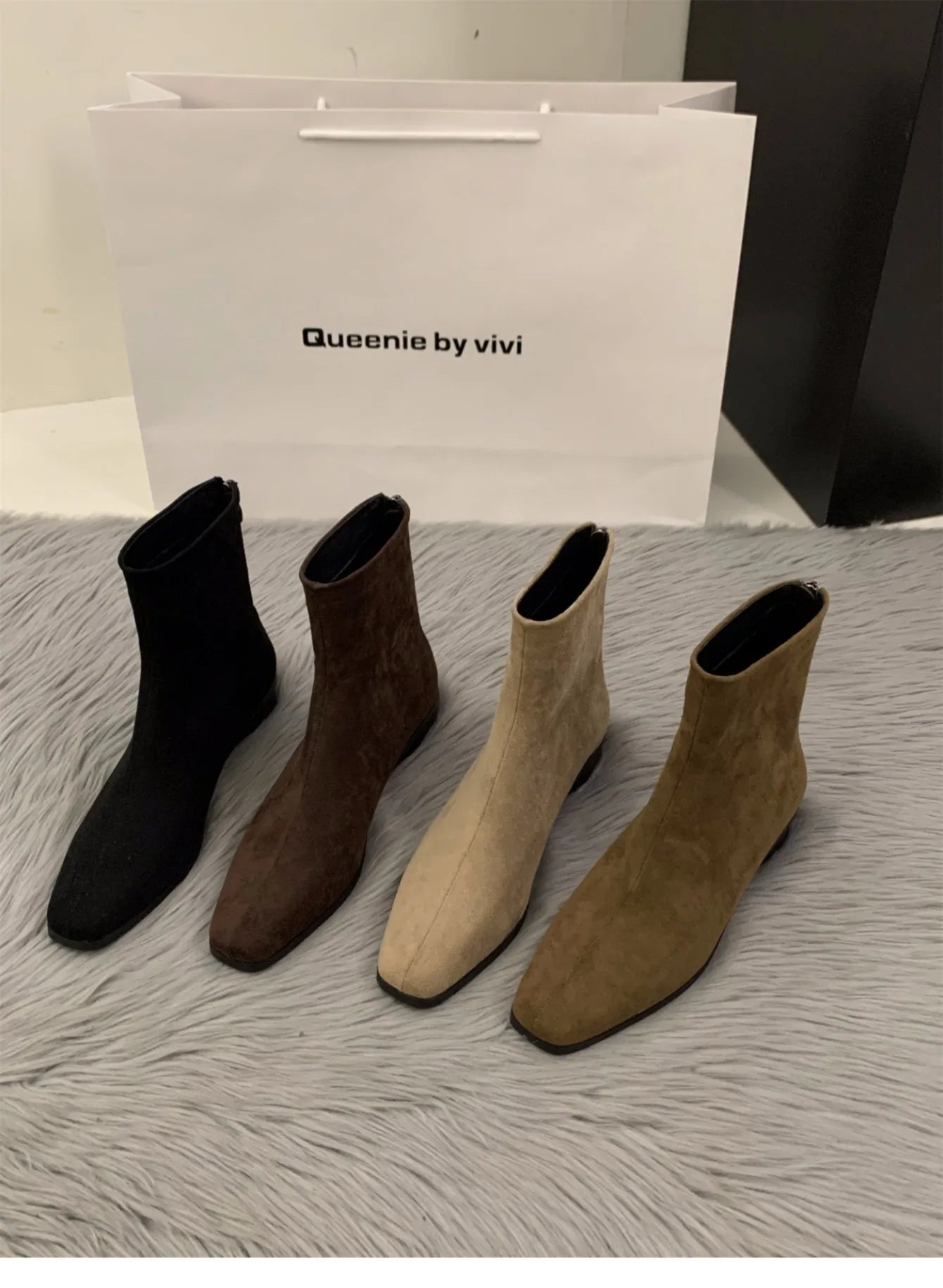 Women's Boots Autumn Luxury Elegant Casual Short Shoes Women's Low Heel Comfortable Short Outdoor Hiking Shoes for Women