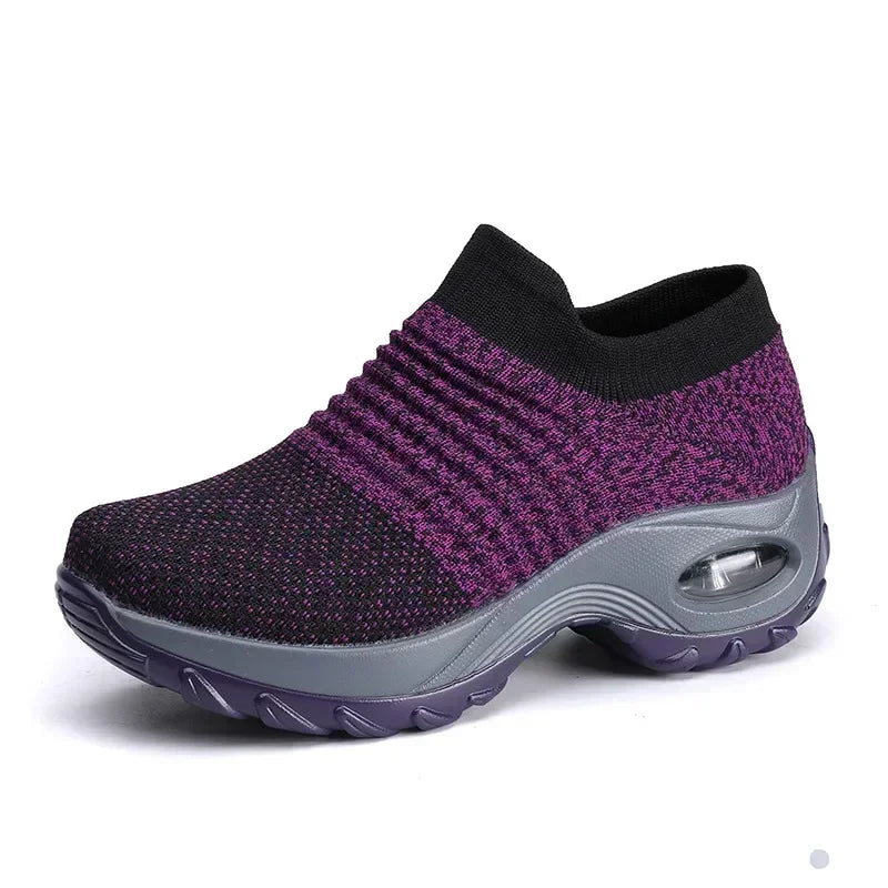 Zapatillas deportivas para mujer, versátiles, ortopédicas, con plataforma, zapatos informales para mujer, antideslizantes y resistentes al desgaste, tenis para mujer
