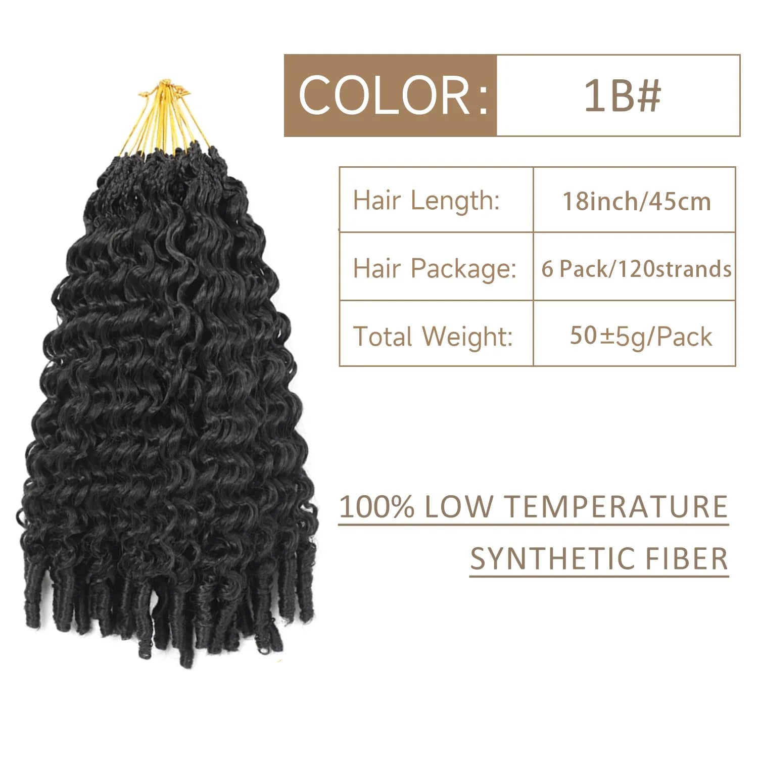 Burmese Curly Crochet Hair
