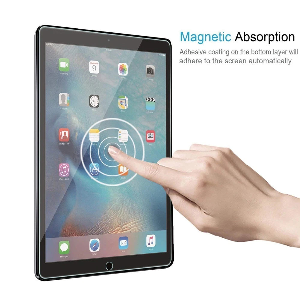 Lot de 2 films de protection d'écran en verre trempé transparent anti-rayures pour iPad 9,7" (2017/2018) (modèles 5e et 6e génération) (A1822, A1823, A1893, A1954)