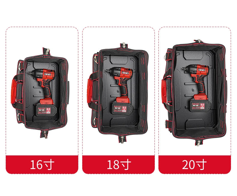 Bolsa de herramientas profesional, organizador de almacenamiento resistente para garaje, mochila de electricista, bolsa de herramientas, bolsas de ferretería