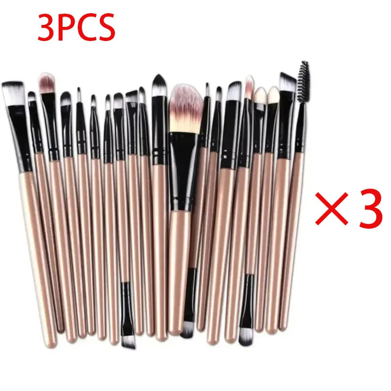20-Piece Eye Brush Set – Complete Eyeshadow & Eyeliner Tools