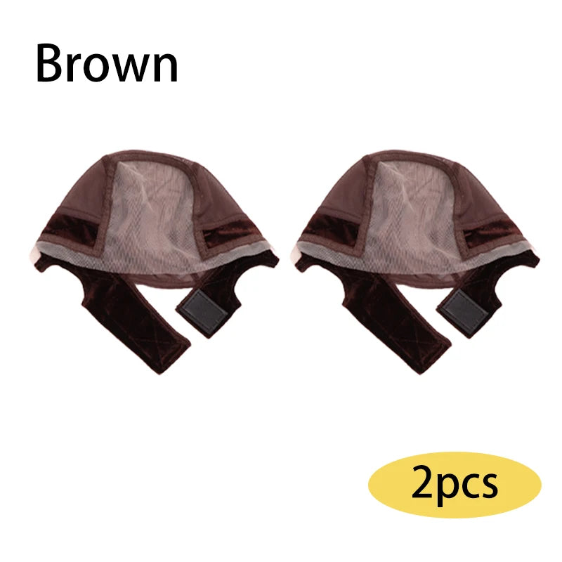 1-3 Gorros de Peluca de Encaje Antideslizantes, 4x5, Invisibles, con Parte en U, Sin Pegamento, con Diadema, Malla para Sujetar Pelucas, Banda Ancha