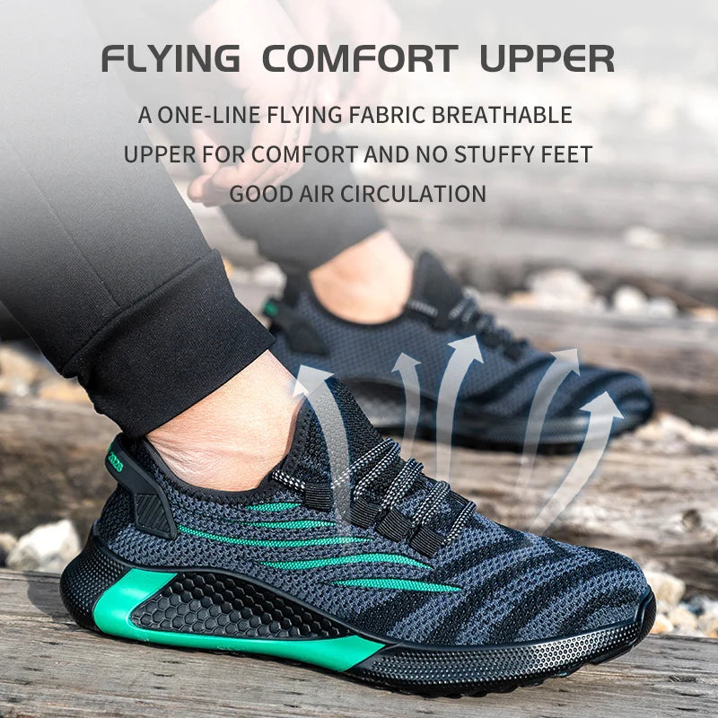 Zapatos de seguridad para hombre, calzado de trabajo antipinchazos, zapatillas de trabajo para hombre, zapatos de trabajo indestructibles, botas para hombre, calzado ligero para hombre, botas de seguridad