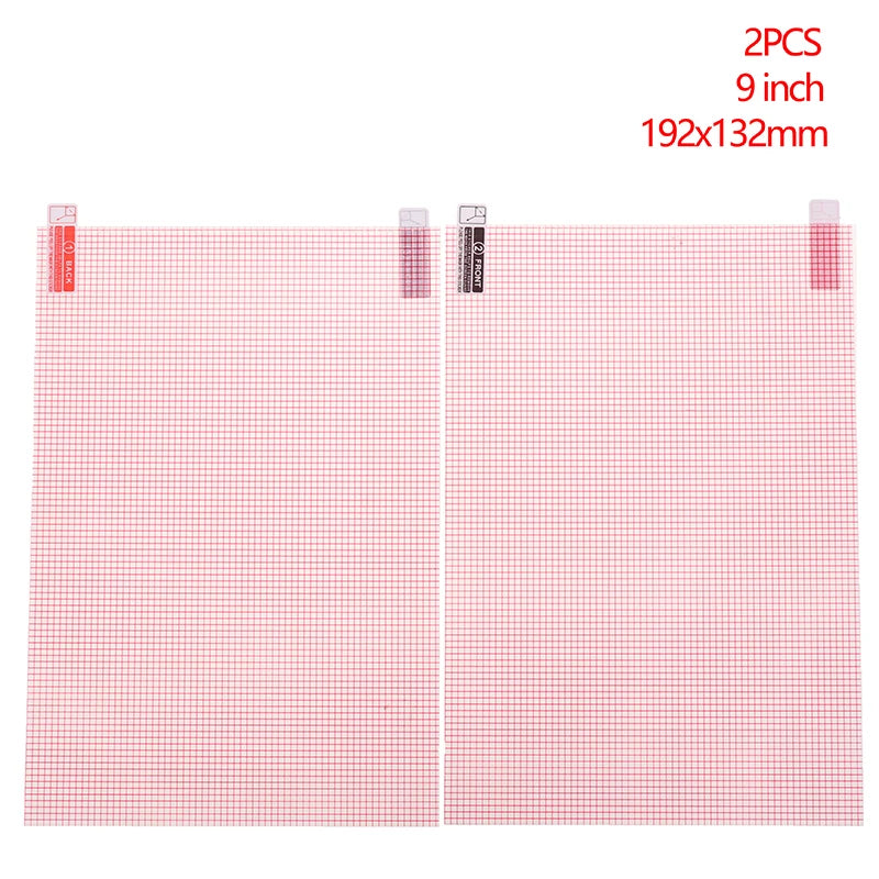 Lot de 2 films de protection d'écran universels pour smartphone, tablette, GPS, 5/6/7/8/9/10 pouces, anti-poussière et anti-rayures