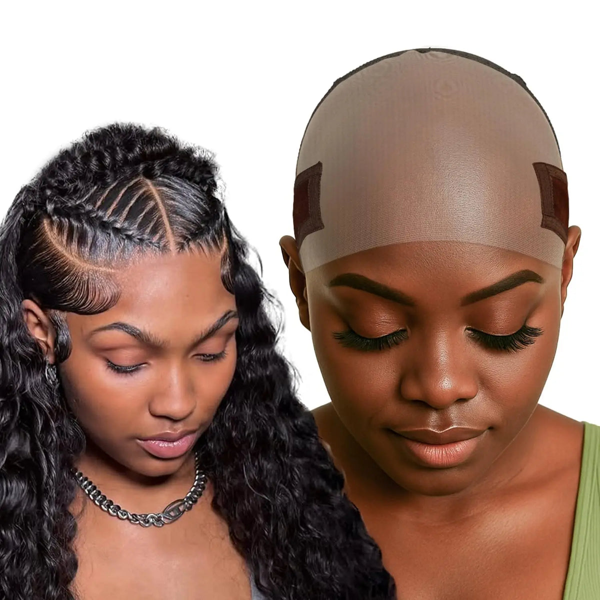 Labhairs Bonnet Grip Perruque en Dentelle MAX pour Femmes – Antidérapant, Ajustable, Maintient les Perruques Sans Colle en Place, Bonnet Réutilisable en Dentelle HD avec Bandeau pour Perruques Lace Front, Taille Unique (Marron)