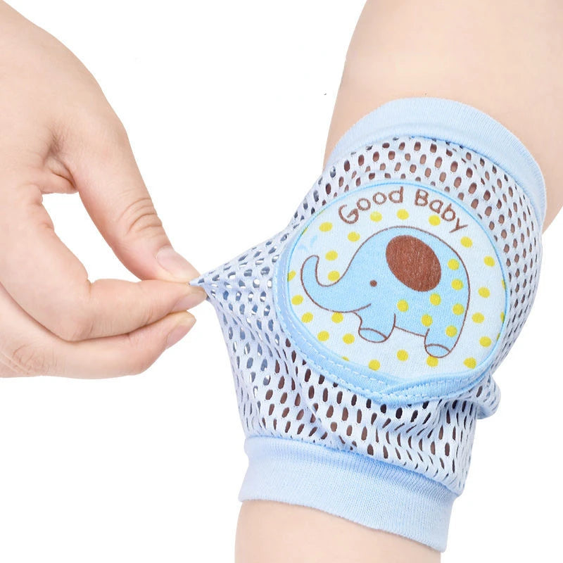 Rodilleras de bebé de 2 piezas, protección anticaída para gatear para niños pequeños, finas de verano, rótula de malla, rodillera protectora, seguridad para bebés