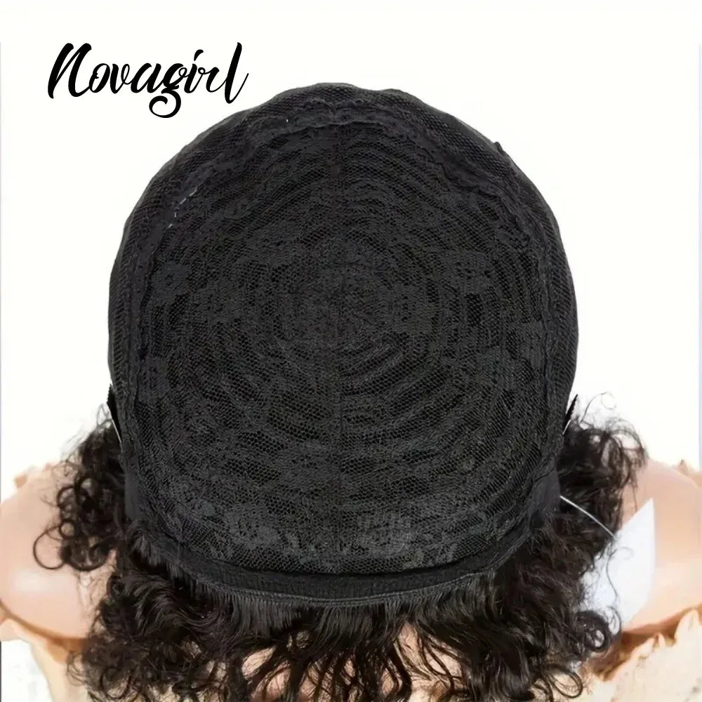 High Quality 6 Inch Pixie Wigs Color P4/27 for Women Full Machine Made Brazilian Virgin Remy Human Hair Soft Comfortable