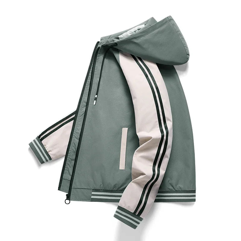 Chaqueta de hombre otoño primavera para moto cortavientos de alto rendimiento, ropa, chaqueta de moto para hombre, abrigos de moto, con rayas, a prueba de viento