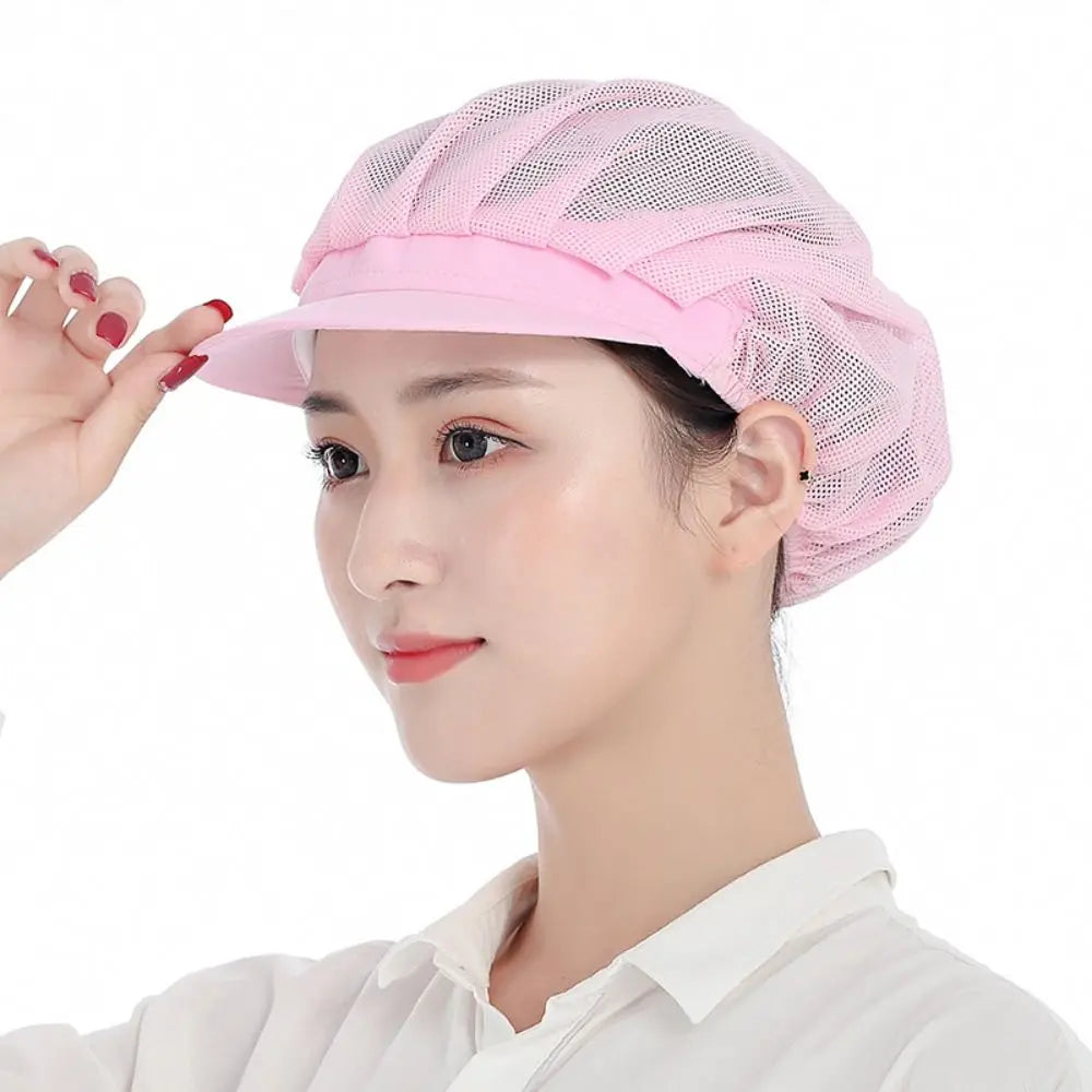 Elegant tøyarbeidshatt Arbeidsklær Røykbestandig støvtett hatt Pustende hotellkokkehette Hotellrestauranter