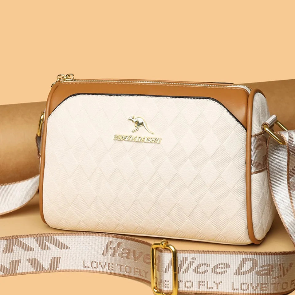 Bolsos de lujo para mujer, bolsos de diseñador, bolsos cruzados para mujer, bandoleras de cuero suave Pu para madre, bolsos de mano de 3 capas