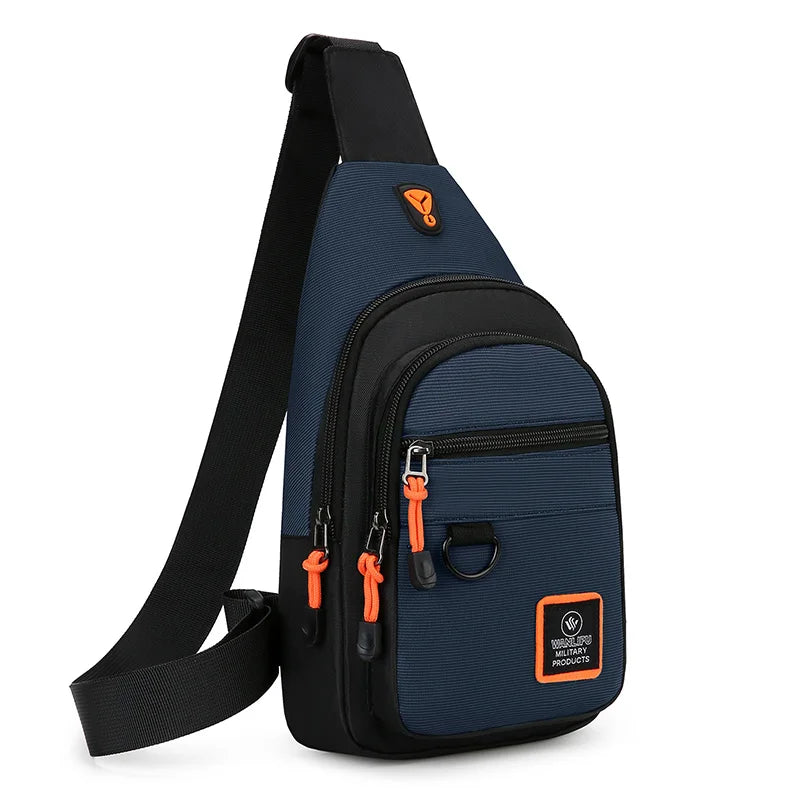 Bolso de hombro para hombre, de ocio al aire libre, para senderismo y bicicleta, bandolera deportiva impermeable, mochila de viaje, bolso de pecho para hombre, bolso de hombro