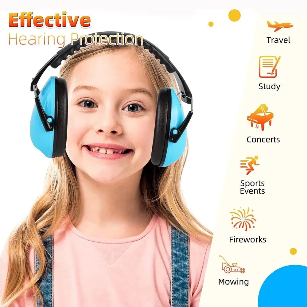 Protección auditiva para niños, orejeras antirruido para bebés, orejeras con reducción de ruido para niños, ajustables, suaves, de alta calidad y seguras