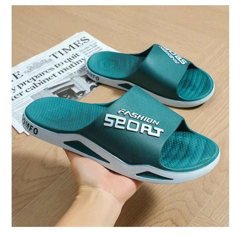 Pantuflas de hombre que se pueden llevar en verano. Sandalias de moda para hombre para baño, casa, antideslizantes, de interior y de casa