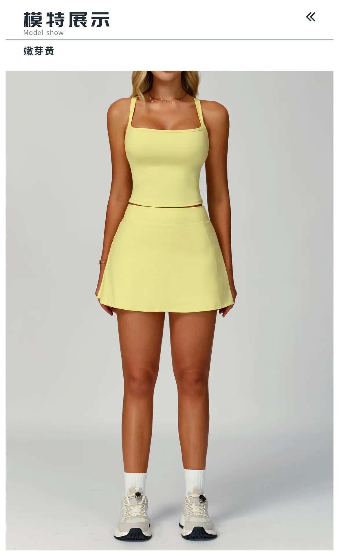 Conjunto de camiseta y falda de tenis para mujer, ropa deportiva de verano, bádminton, golf, yoga, correr al aire libre, color negro, blanco, rosa.
