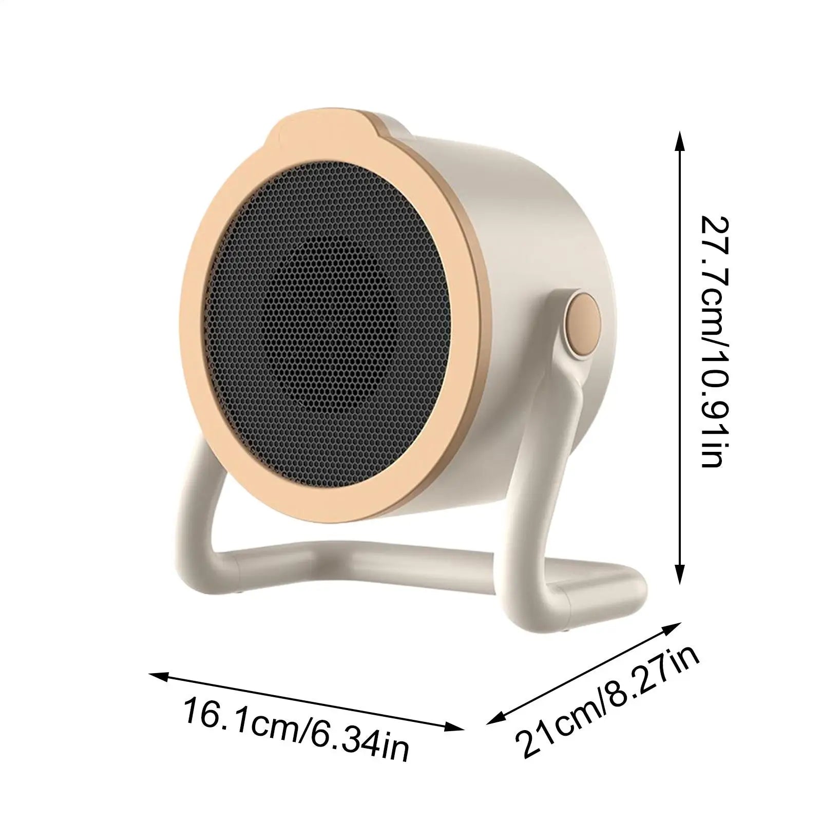 500W bærbar varmeovn – Rask oppvarming av personlig elektrisk varmeovn