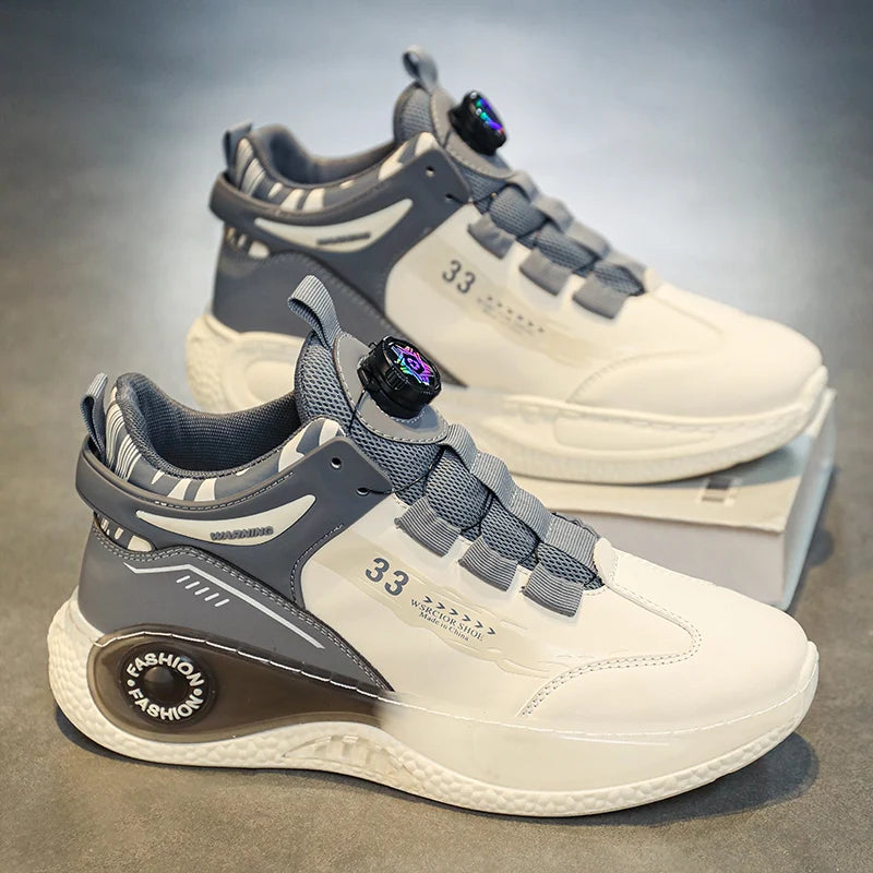 Zapatillas de Hombre con Hebilla Giratoria Cómodas Antideslizantes con Cordones Duraderas para Actividades al Aire Libre de Hombre