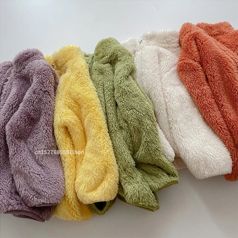 Abrigos de invierno para niñosNueva ropa de abrigo para niños Chaqueta cálida de forro polar para niños Chaquetas para bebés niñas para otoño primavera Ropa para niños