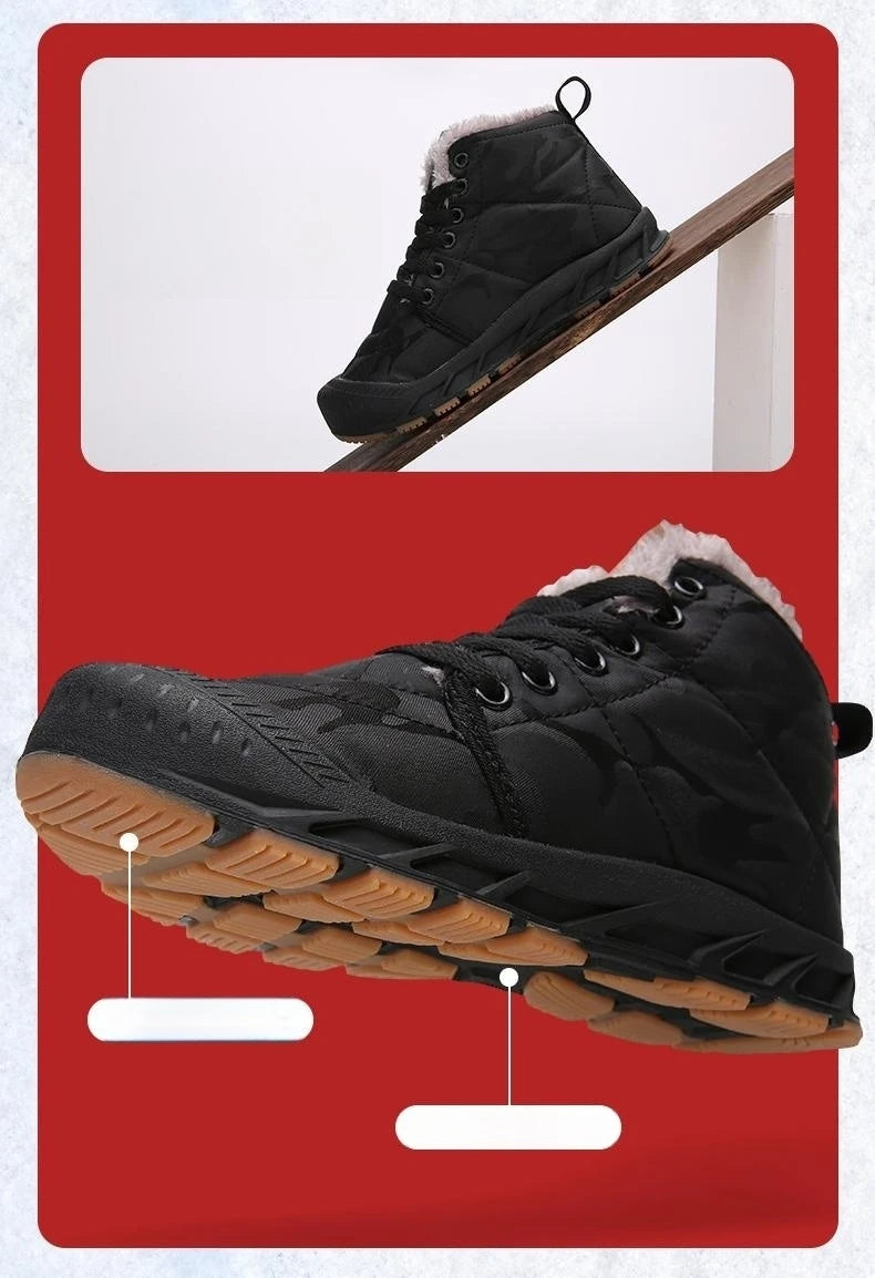 Waterproof Winter Children Snow Boots Warm Outdoor Shoes Boy Girl Short Boots Fashion Comfortable Non-Slip Sneakers Kids Boots