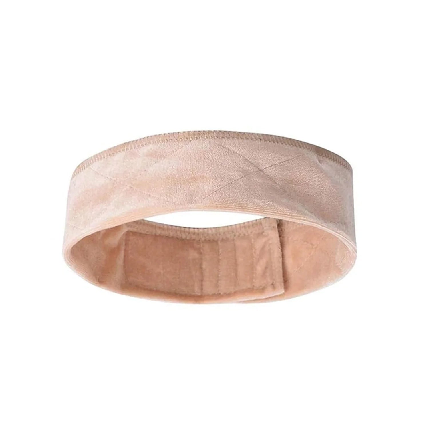 Wig Grip Band for Women, Beige Velvet Wig Headband with Adjustable Magic Tape, Non-Slip Wig Hold Band for Securing Wigs & Hat