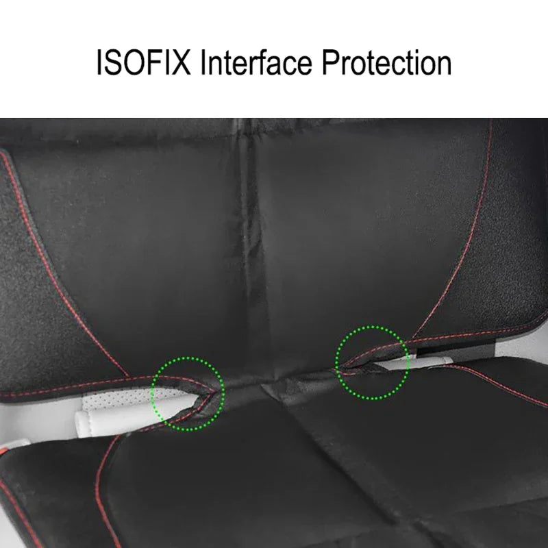 Housse de protection de siège auto en cuir pour enfant, tapis de sécurité pour siège arrière, interface ISOFIX, protection pour enfants