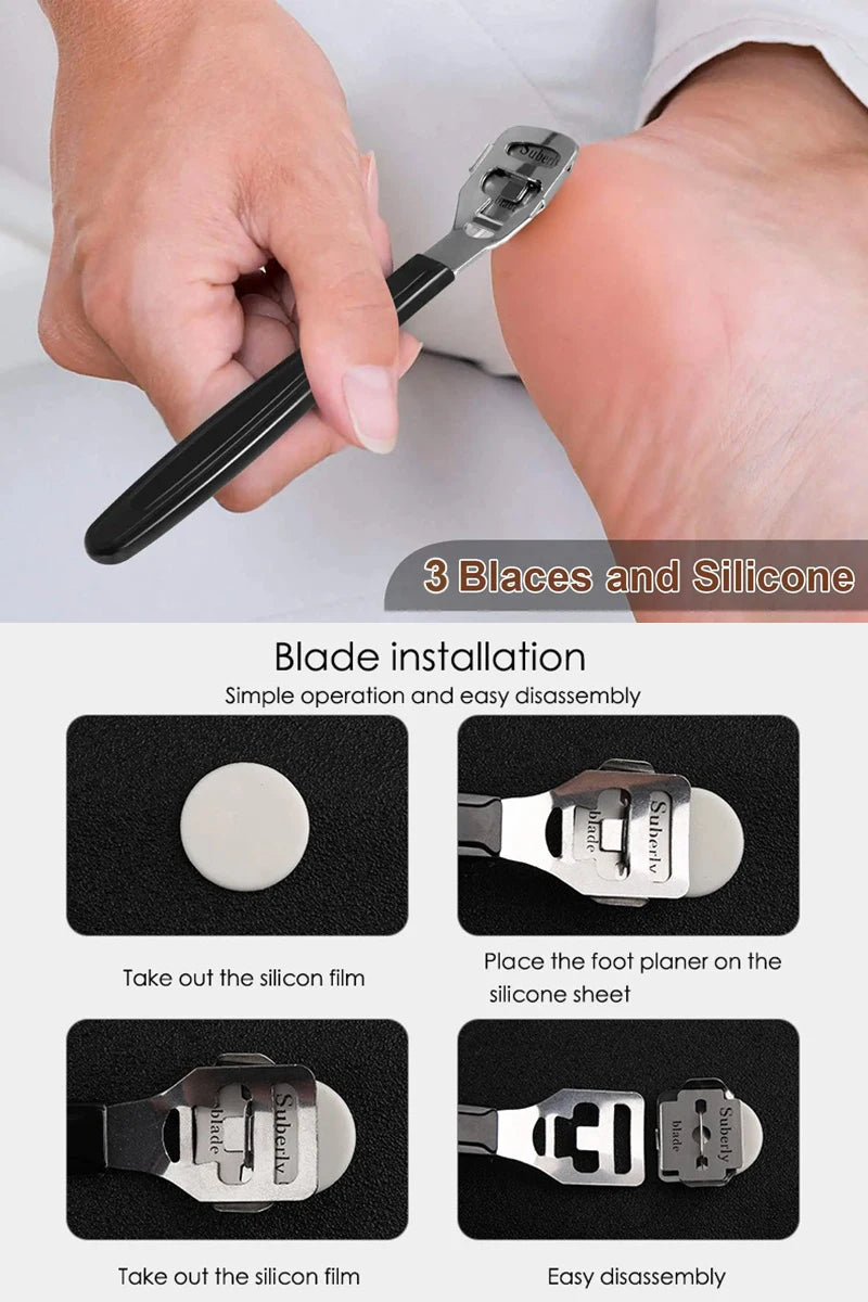 27 stk fotpleieverktøy pedikyr manikyr sett rustfritt stål peeling eksfolierende hard hud fjerner død hud fot skrubbebørste