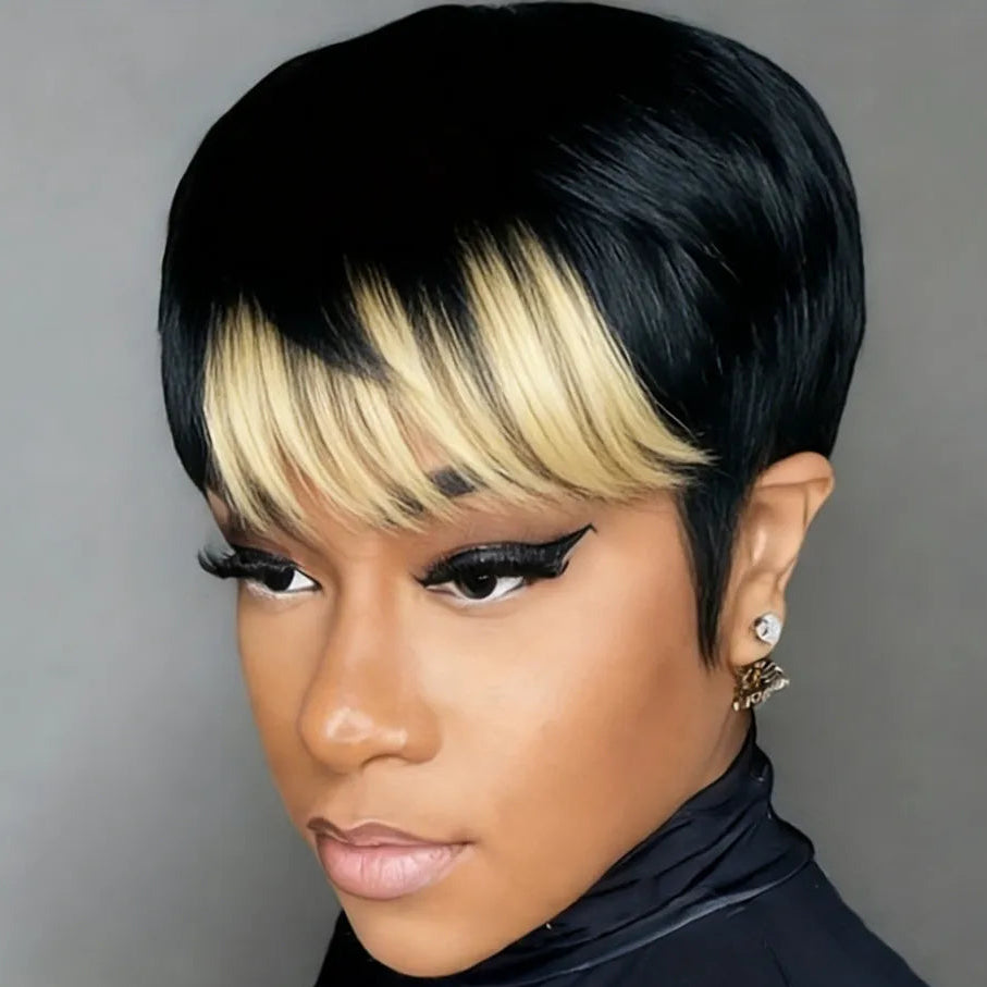 Blonde Pixie Hair Wig