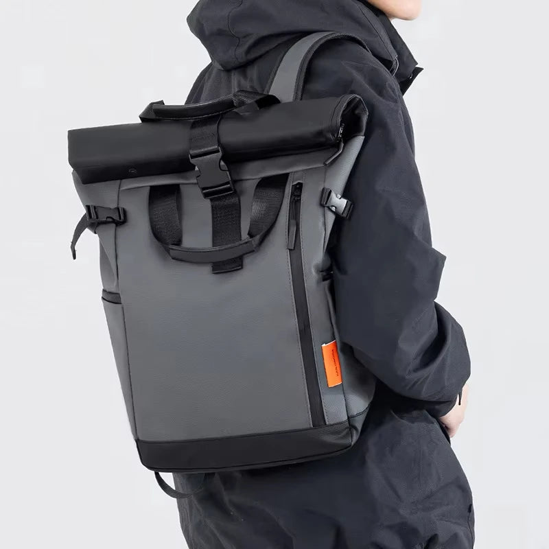 Men's Travel Camping Bag 15.6inch Laptop Computer Backpack Outdoor Waterproof Hiking School College Business Trekking Rucksack