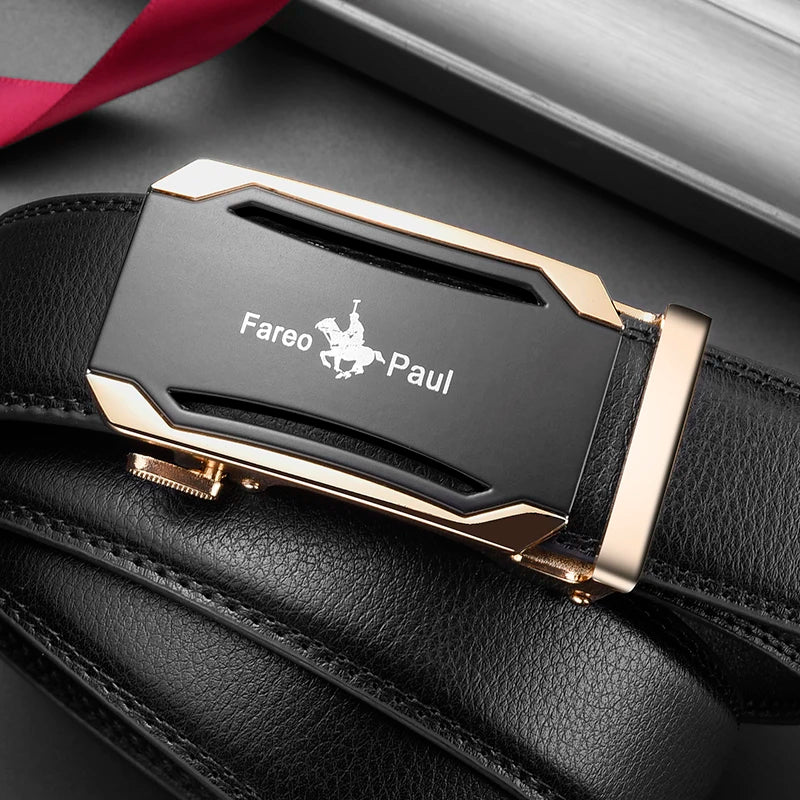 Men’s Automatic Buckle PU Leather Belt