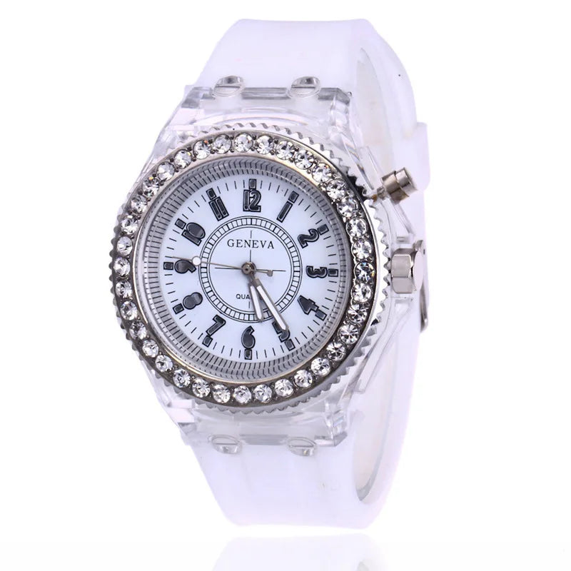 Reloj luminiscente LED con flash: divertido, colorido y perfecto para todas las edades