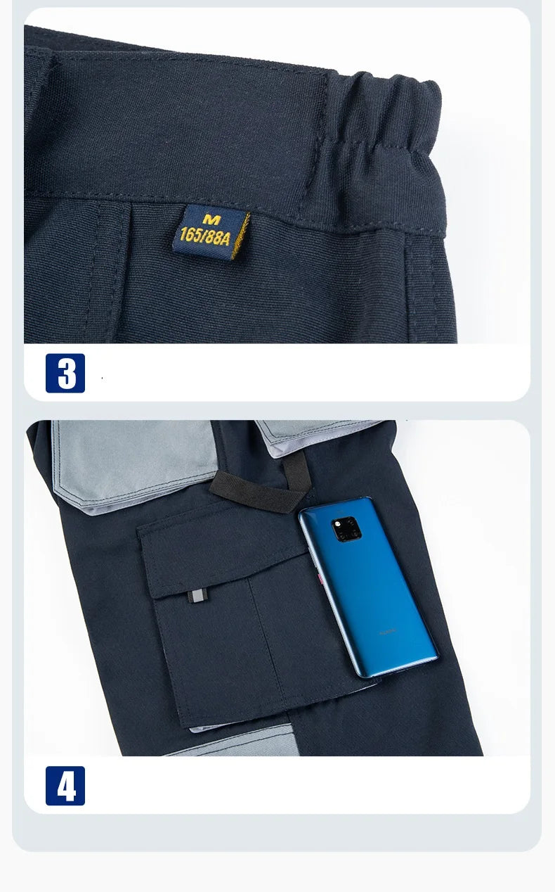 Pantalones de Trabajo para Hombre, Pantalones Cargo de Trabajo para Hombre, Ropa de Trabajo, Pantalones de Senderismo al Aire Libre Multibolsillos, Pantalones con Bolsillos Funcionales