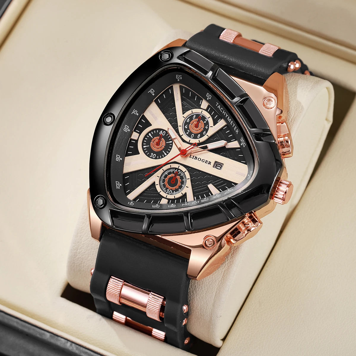 Men’s Silicone Strap Sports Watch