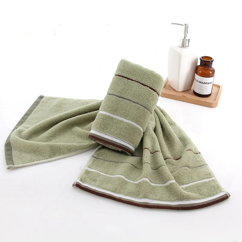 Serviette de bain absorbante pour adulte, couleur unie, douce, pour le visage et les mains, pour la salle de bain, 35 x 75 cm