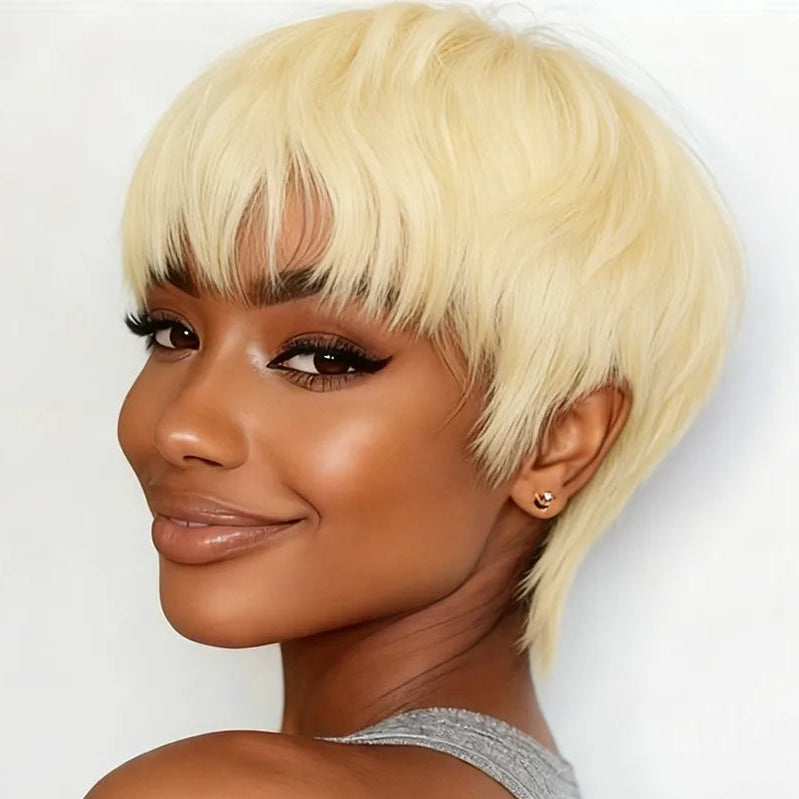Highlighted Pixie Wig