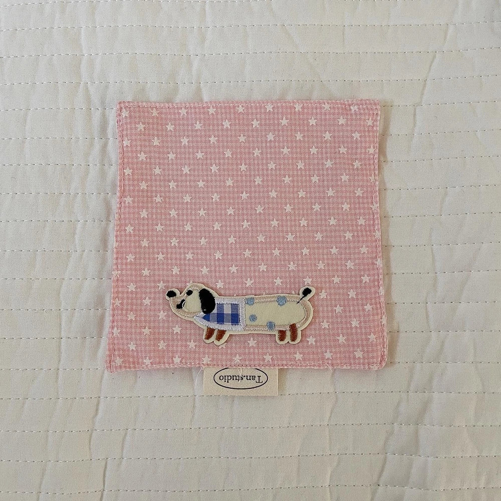 Dessous de verre style coréen fait main en coton à carreaux, coussin isolant, set de table, décoration de la maison, accessoire de cuisine