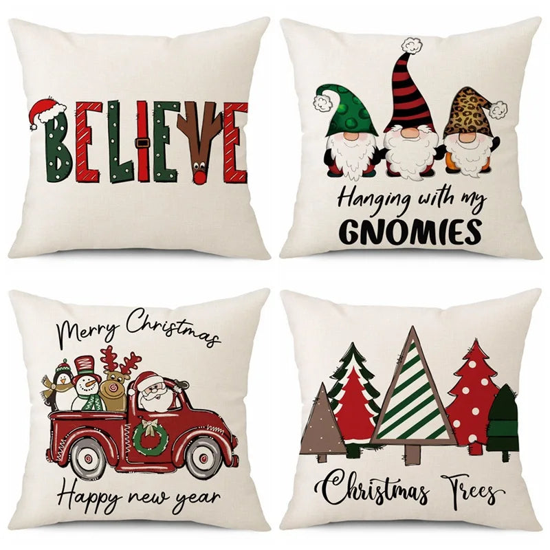 Funda de cojín Feliz Navidad – Encanto festivo para tu hogar