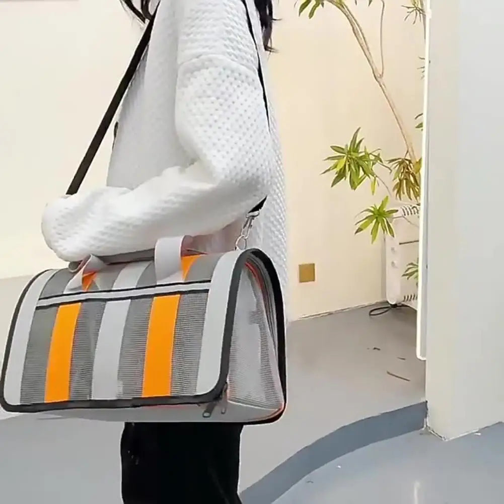 Bolsa de viaje para mascotas, equipaje aprobado por aerolíneas, bolsa de transporte para mascotas adecuada para perros, gatos y cachorros 34x24x24CM