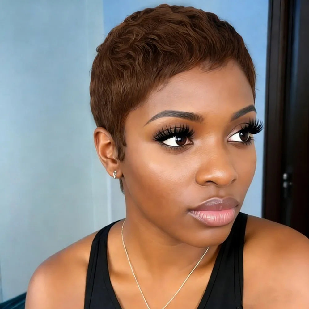 Layered Pixie Human Hair Wig