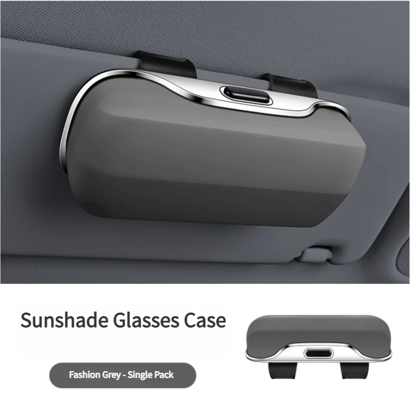 Funda para gafas de visera de coche, interior de ABS flocado premium, organizador de gafas de sol para auto, caja de protección de gafas antiarañazos