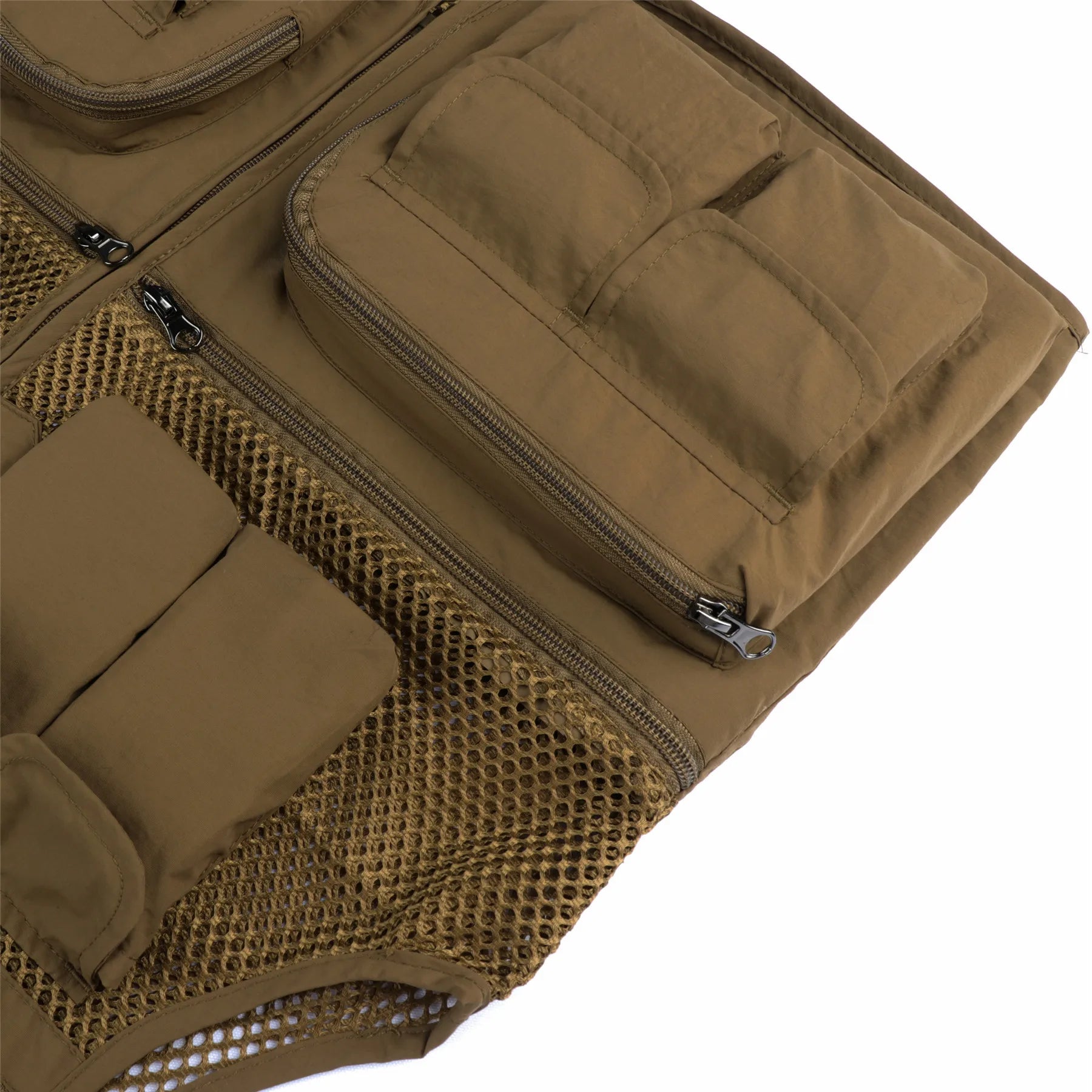 Chaleco para hombre táctico con correas, abrigo, chaleco de fotógrafo de verano, herramientas, muchos bolsillos, malla, trabajo, chaqueta sin mangas para hombre